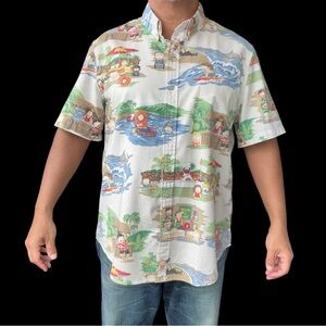 South Park Reyn Spooner Shirt Full Button Men’s XL Tailored Fit Hawaiian